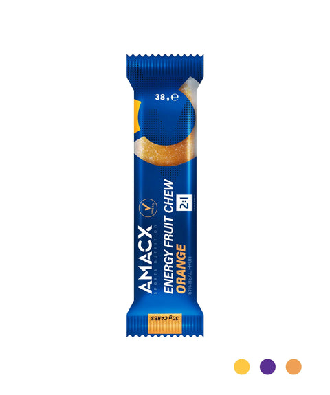Energy Fruit Chew Orange | 12 pack Amacx